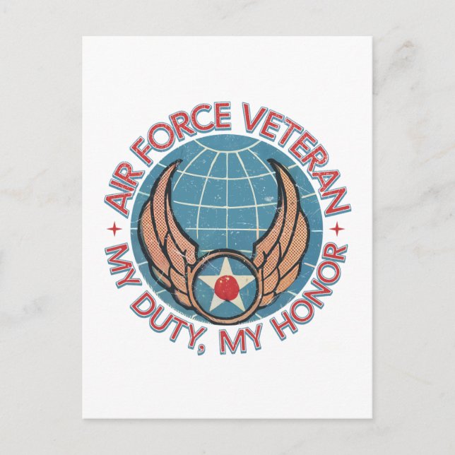 Carte Postale Air Force Veteran (Devant)