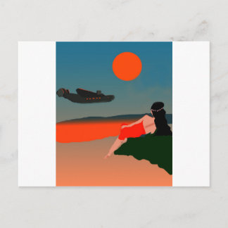Carte Postale Air Travel Polynésie