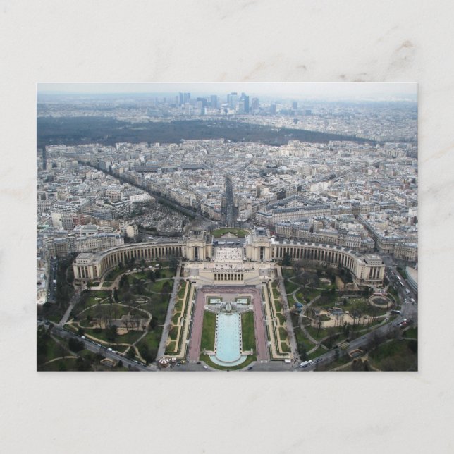 Carte postale Air View Paris (Devant)