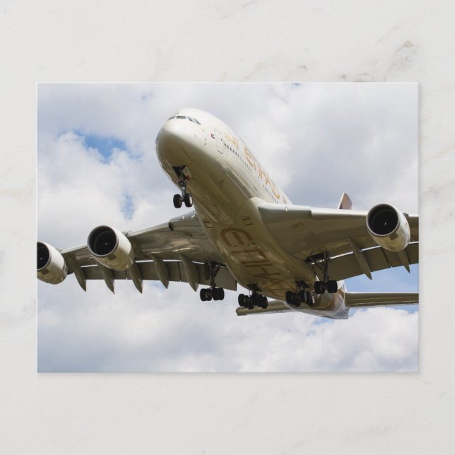 Carte Postale Airbus A380 Etihad (Devant)