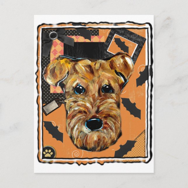 CARTE POSTALE AIRDALE TERRIER (Devant)