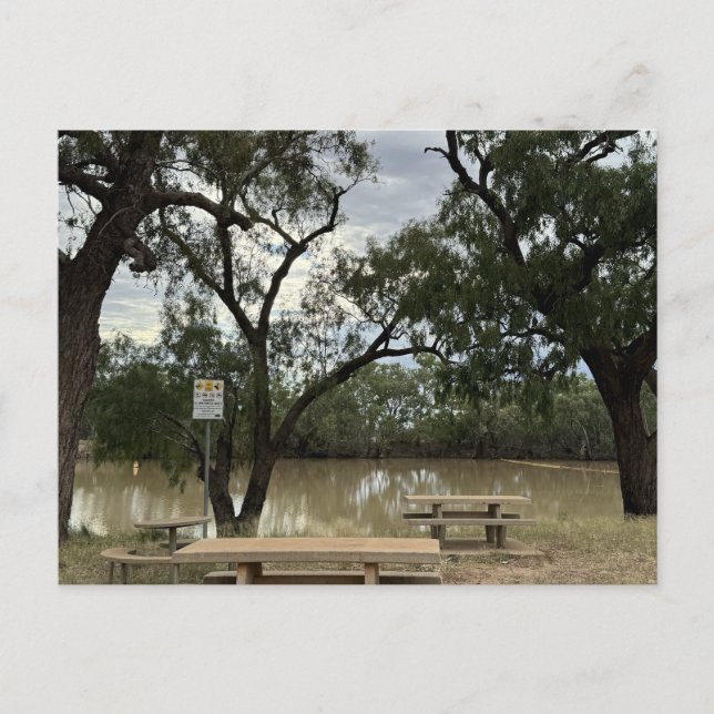 Carte Postale Aire de pique-nique à Tannock Weir. (Devant)