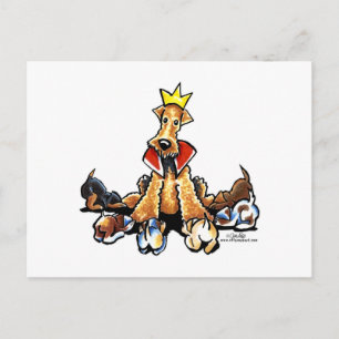 Carte Postale Airedale Roi des Terriers