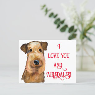 CARTE POSTALE AIREDALE   TERRIER   