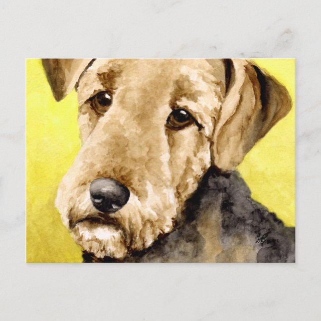 Carte postale Airedale Terrier (Devant)
