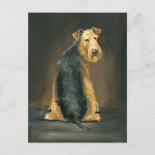 Carte postale Airedale Terrier Dog Art