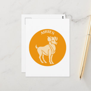 Carte Postale Airies, Signe du zodiaque, Horoscope, Astrologie