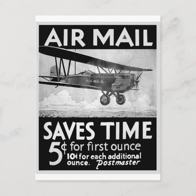 Carte Postale Airmail Poster (Devant)