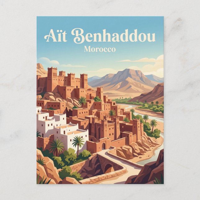 Carte Postale Aït Benhaddou Maroc (Devant)