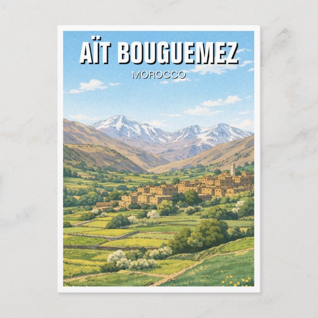 Carte Postale Aït Bouguemez Voyage Maroc (Devant)