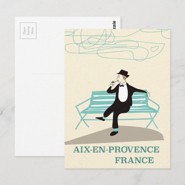 Carte Postale Aix-en-Provence (Devant / Derrière)