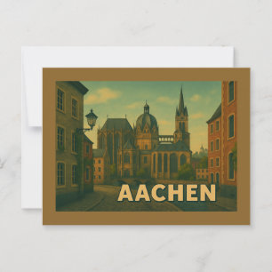 Carte Postale Aix-la-Chapelle Allemagne Ville Art