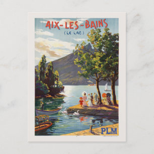Carte Postale Aix-les-Bains PLM Poster vintage 1906