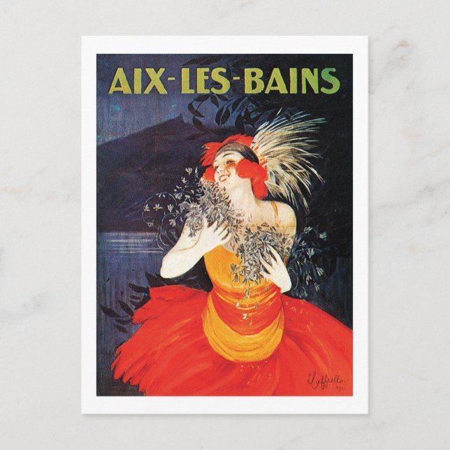 Carte Postale Aix Les Bains Travel Poster (Devant)
