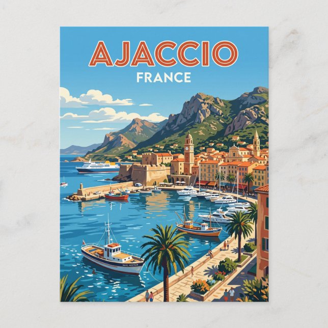 Carte Postale Ajaccio France (Devant)