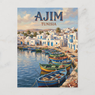 Carte Postale Ajim Tunisie
