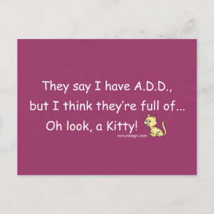 Carte Postale AJOUTER plein d'Humour Kitty