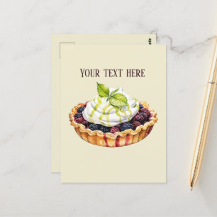 Carte Postale Ajouter un message à la tarte aux mignons