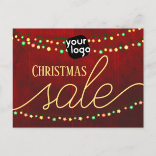 Carte Postale Ajouter Votre Logo Et Code QR Élégante Vente De No