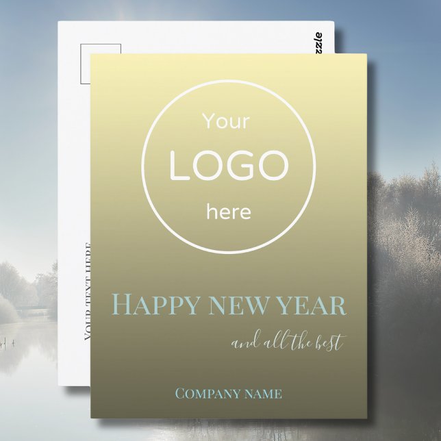 Carte Postale Ajoutez votre logo happy new year 2025 salueting c (Créateur téléchargé)
