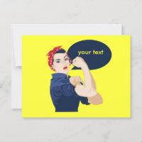 Ajoutez votre propre texte à rosie la riveteuse