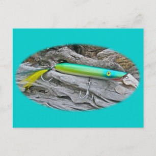 Carte Postale AJS Popper "Dragon d'eau" eau de mer pêche leurre