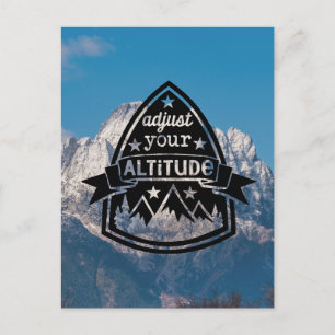 Carte Postale Ajustez Votre Altitude