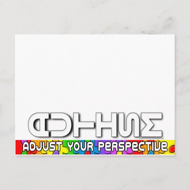 Carte Postale Ajustez votre perspective (Devant)