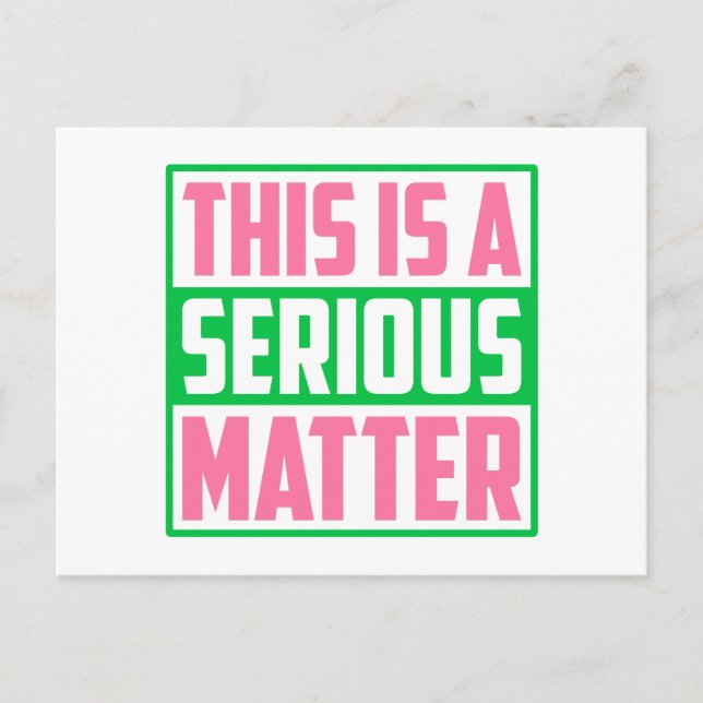 Carte Postale AKA C'est une affaire sérieuse 1908 (Devant)