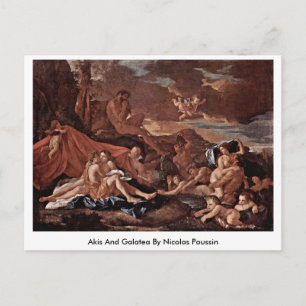 Carte Postale Akis Et Galatea Par Nicolas Poussin