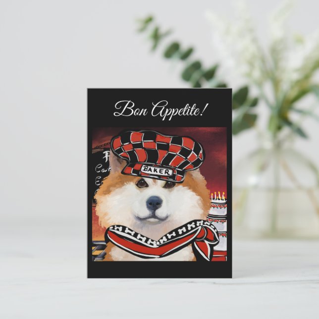 CARTE POSTALE AKITA      (Debout devant)