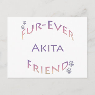 Carte Postale Akita Furever