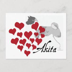 Carte postale Akita Love