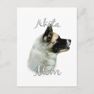 Carte Postale Akita Mom 2
