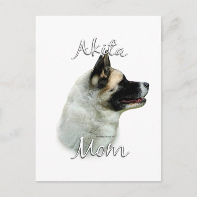 Carte Postale Akita Mom 2 (Devant)