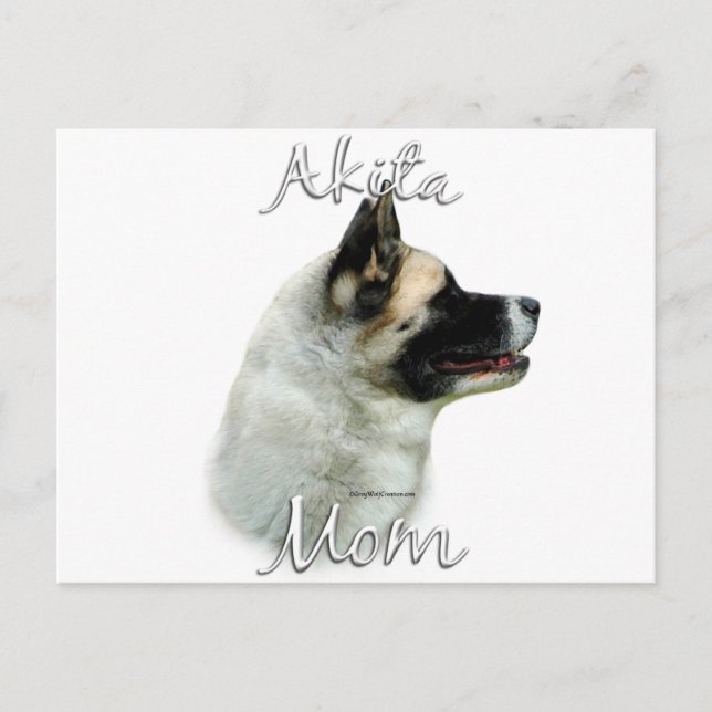 Carte Postale Akita Mom 2 (Devant)