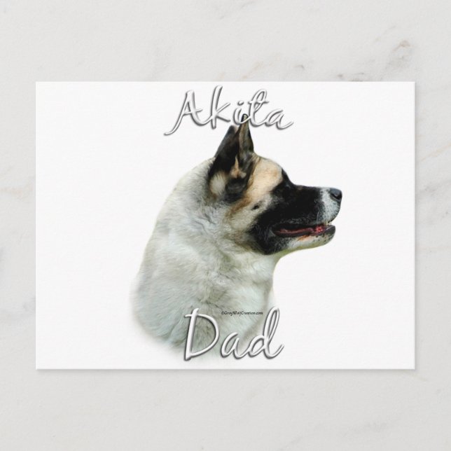 Carte Postale Akita Papa 2 (Devant)