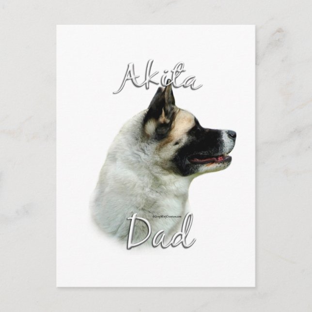 Carte Postale Akita Papa 2 (Devant)