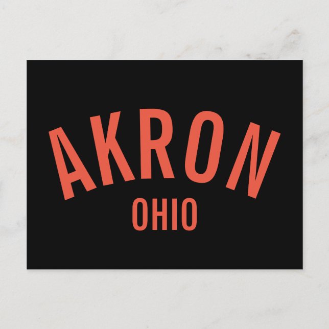 Carte Postale Akron, Ohio (Devant)