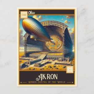Carte Postale Akron, Ohio VINTAGE