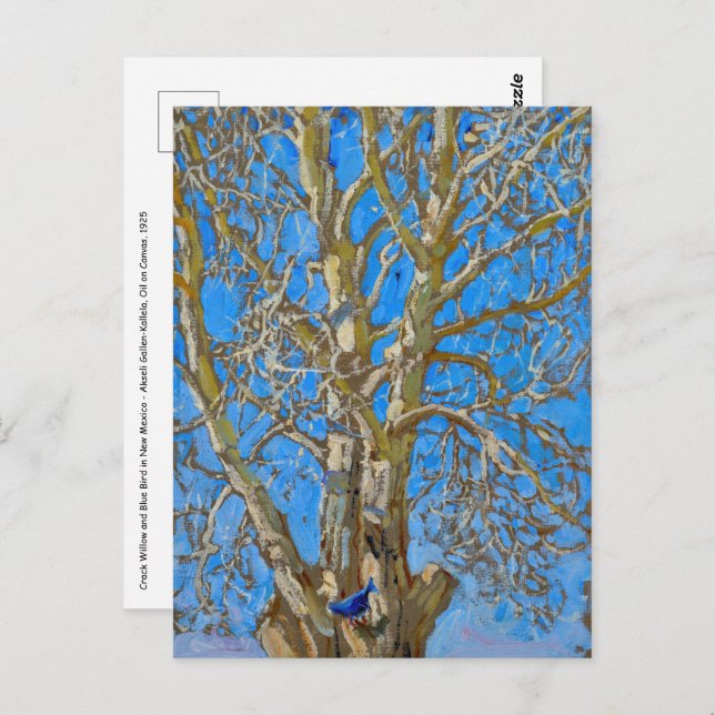 Carte Postale Akseli Gallen-Kallela - Saule de crack et Oiseau b (Devant / Derrière)