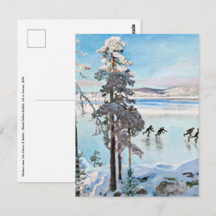 Carte Postale Akseli Gallen-Kallela - Skaters près de Kalela Sho