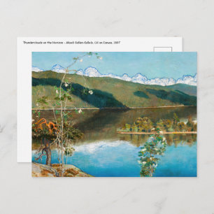 Carte Postale Akseli Gallen-Kallela - Thundernuages sur Horizon