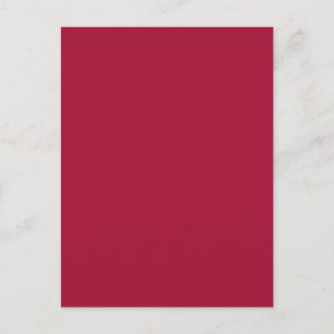 Carte Postale ALABAMA CRIMSON RED (arrière - plan couleur solide