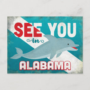 Carte Postale Alabama Dolphin