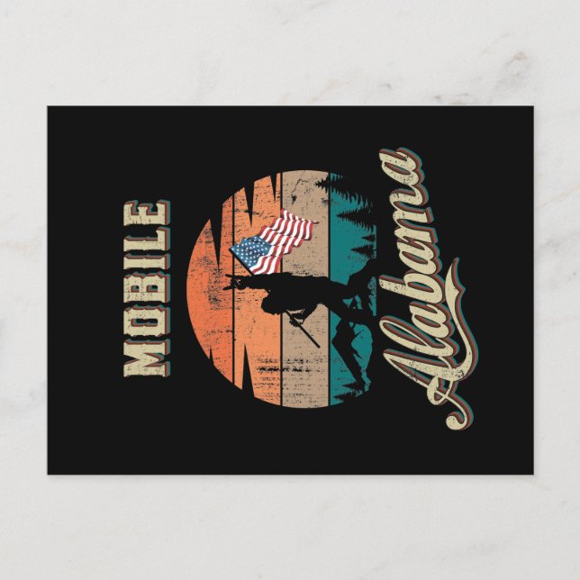 Carte Postale Alabama mobile (Devant)