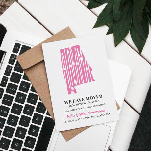 Carte Postale ALABAMA Nous avons déménagé Nouvelle adresse Nouve