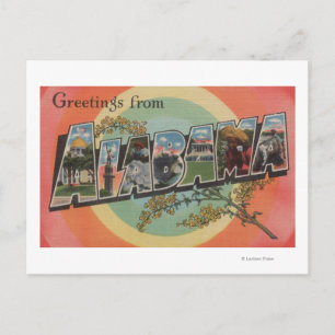 Carte Postale Alabama (Rouge/Rose) - Grandes Scènes De Lettre