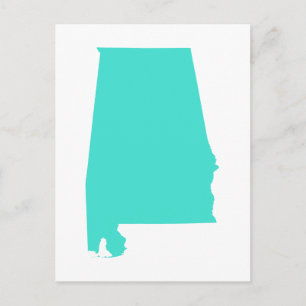 Carte Postale Alabama Turquoise