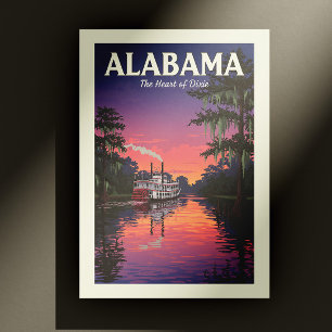 Carte Postale Alabama vintage